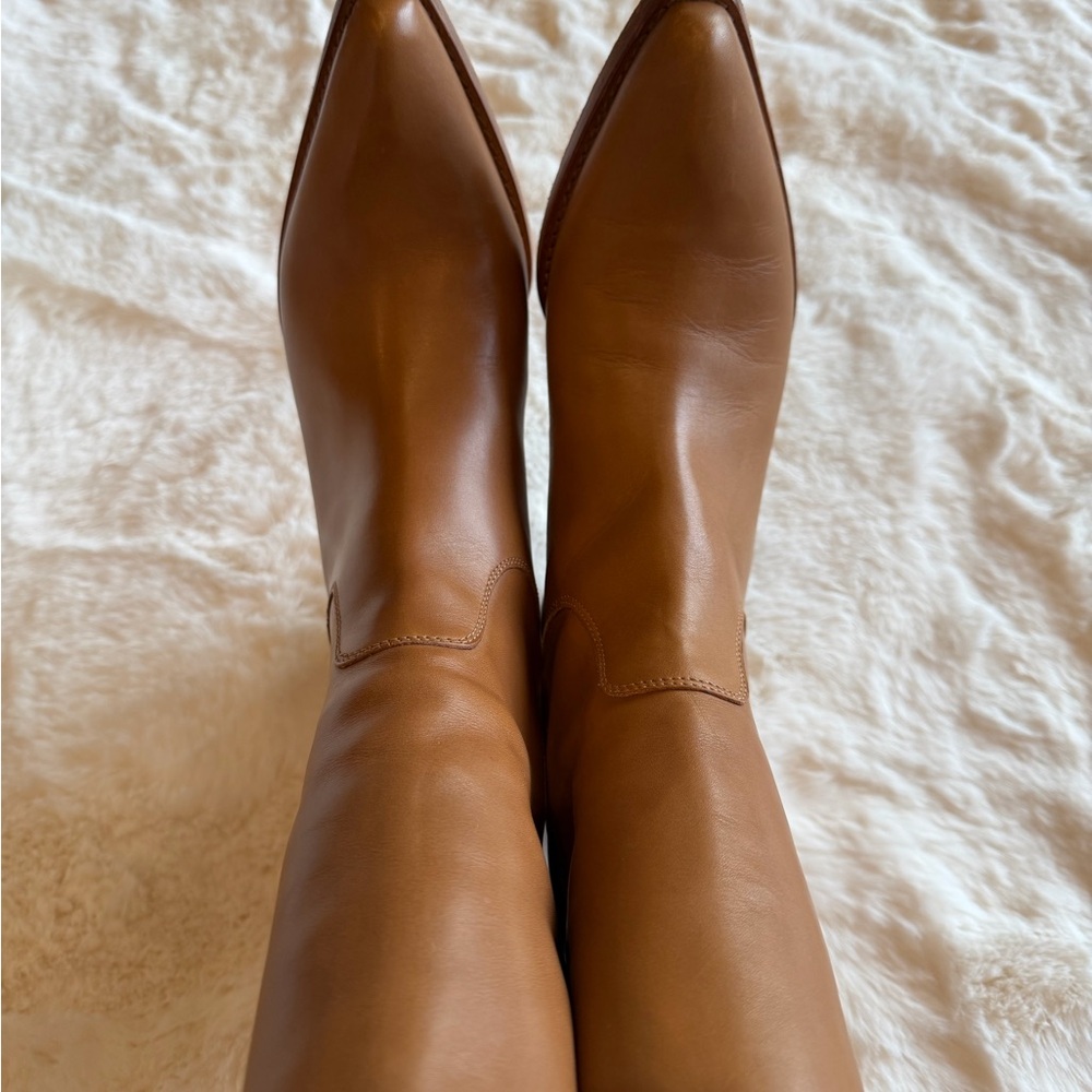 Jimmy Choo Women’s Babel Calf Boot in Tan Sz 38.5. Authentic! - Picture 3 of 7
